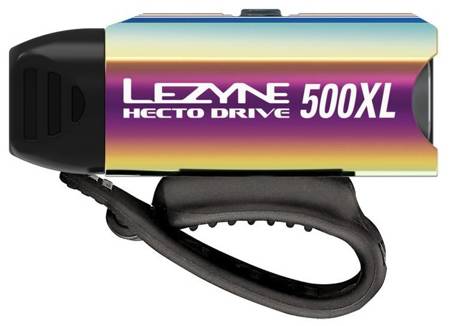 Lampka przednia LEZYNE LED HECTO DRIVE 500XL 500 lumenów, usb neo metallic